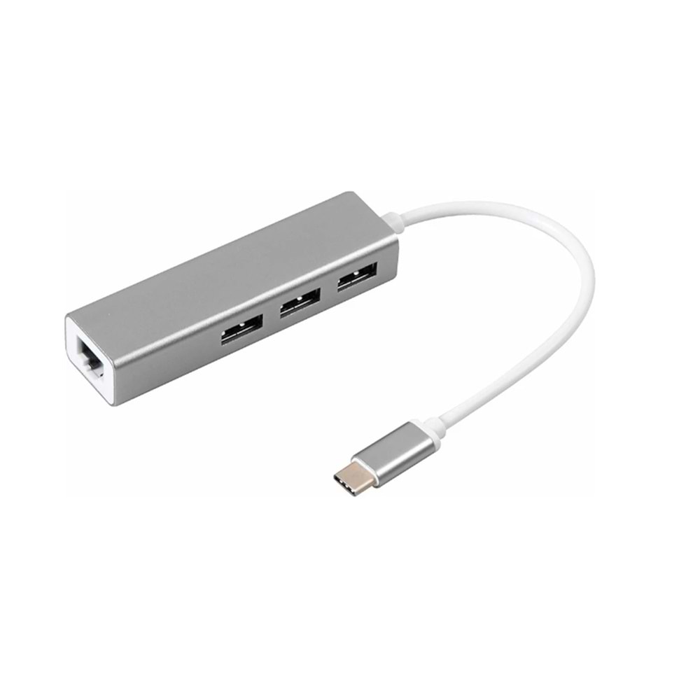 Kruxon ZR115 TYPE-C ETHERNET MACBOOK ÇEVİRİCİ 3,0