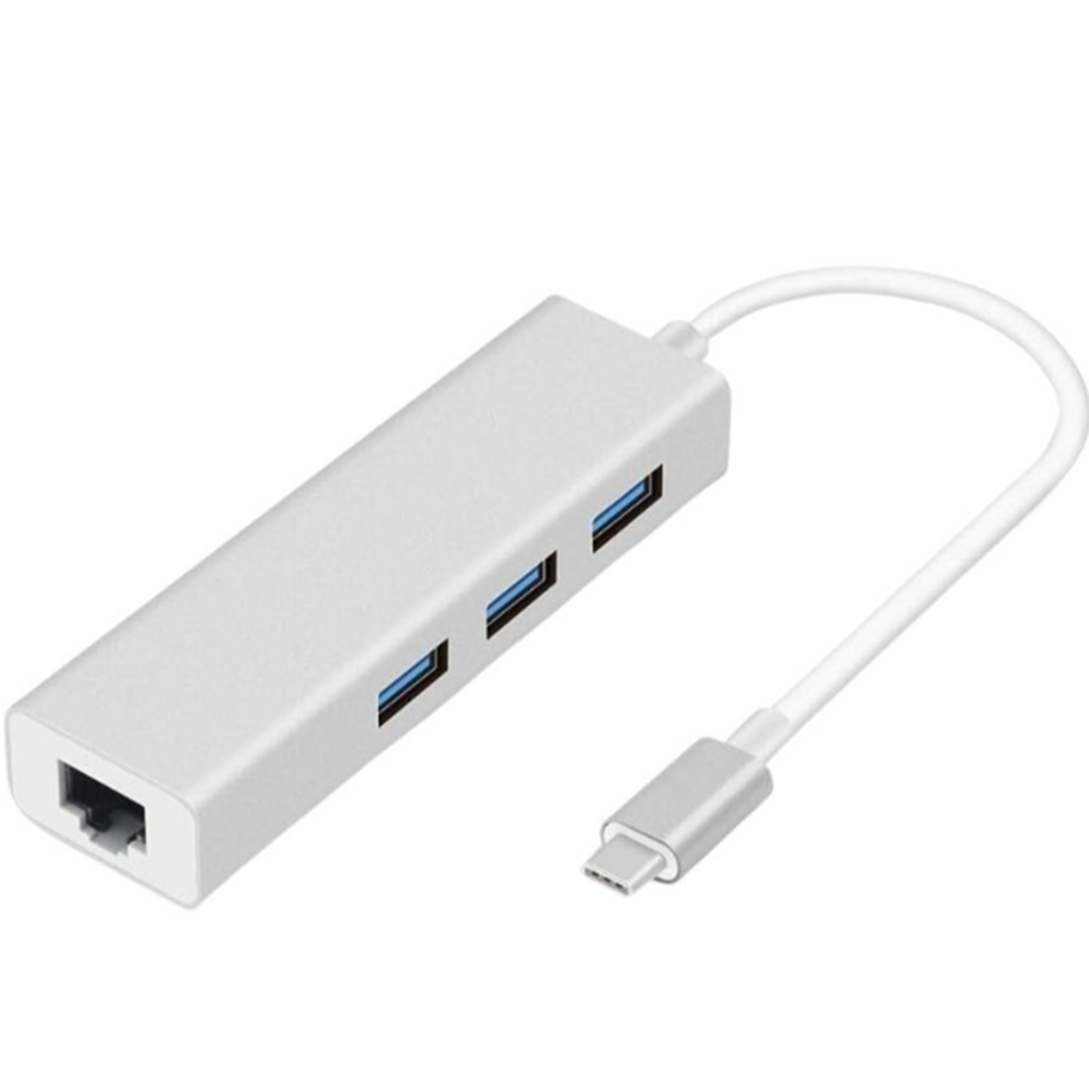 Kruxon ZR425 BYL1719C USB 3,0 TYPE-C 3 PORT LAN GİGABİT ŞEFFAF