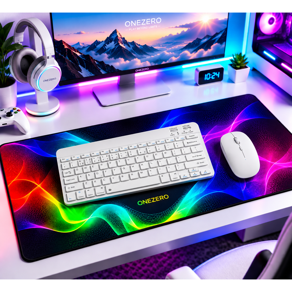 Kruxon ZR20KM BEYAZ KABLOSUZ KLAVYE MOUSE SET