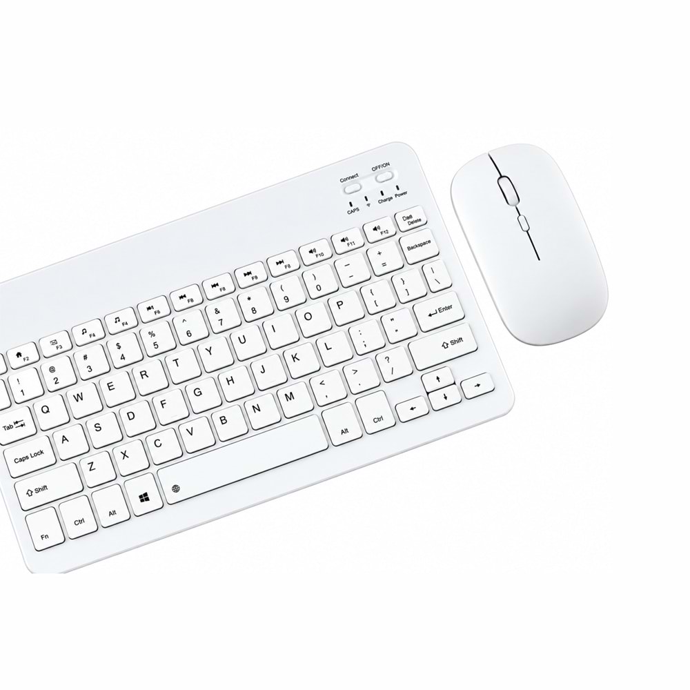 Kruxon ZR20KM BEYAZ KABLOSUZ KLAVYE MOUSE SET