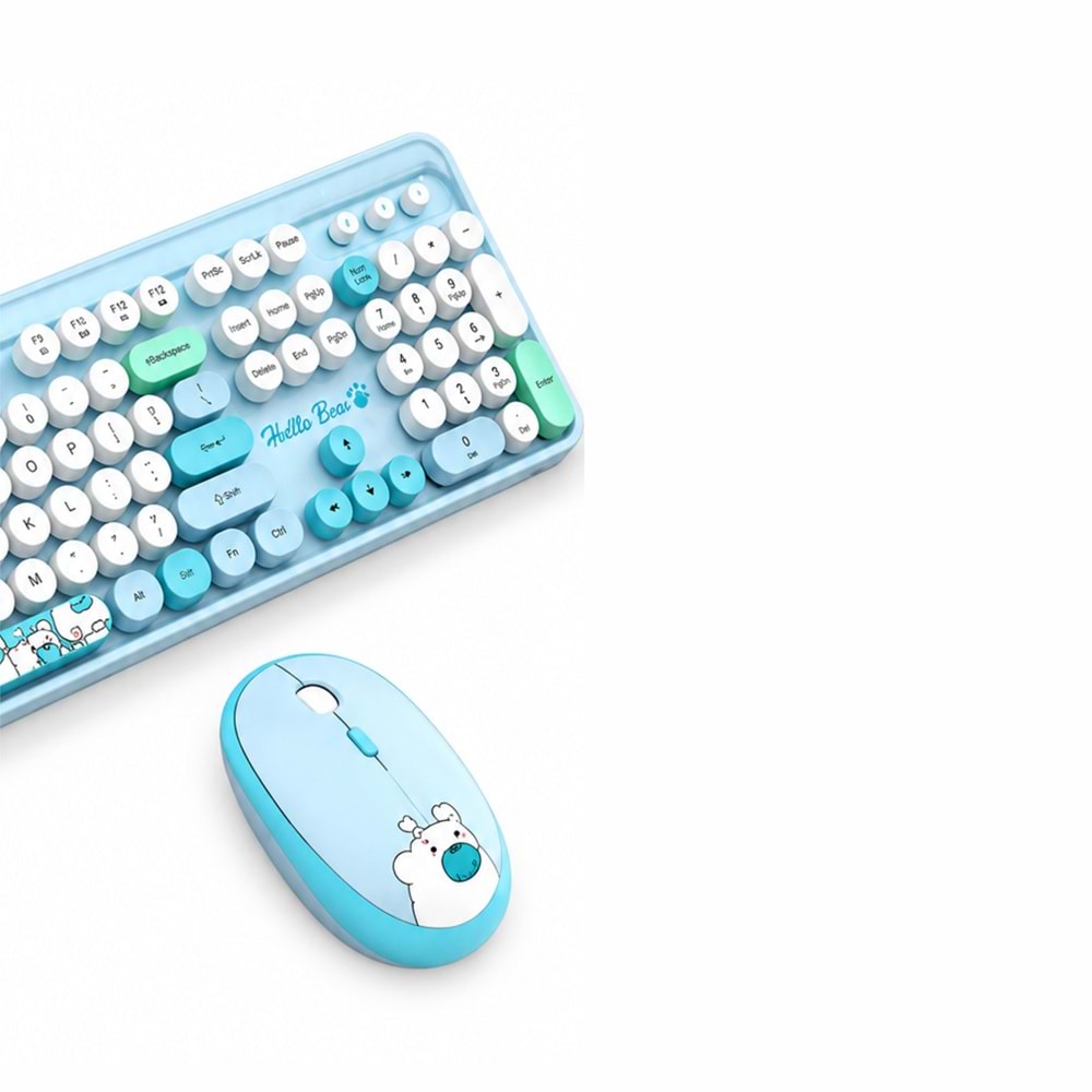 MOFİİ ZR513/M SWEET MAVİ KLAVYE MOUSE SET