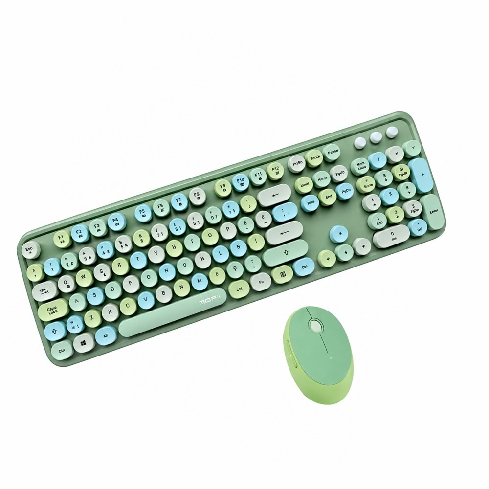 MOFİİ ZR513/Y SWEET YEŞİL KLAVYE MOUSE SET