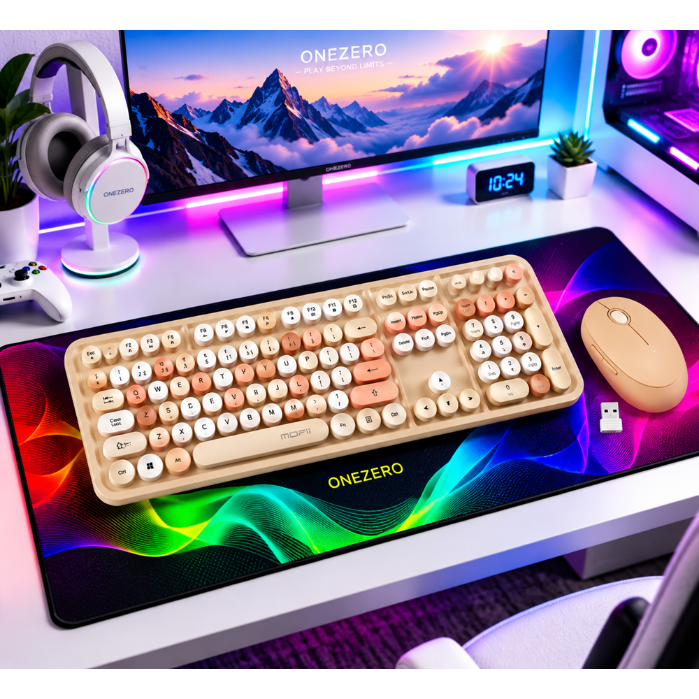 MOFİİ ZR513/K SWEET KAHVERENGİ KLAVYE MOUSE SET