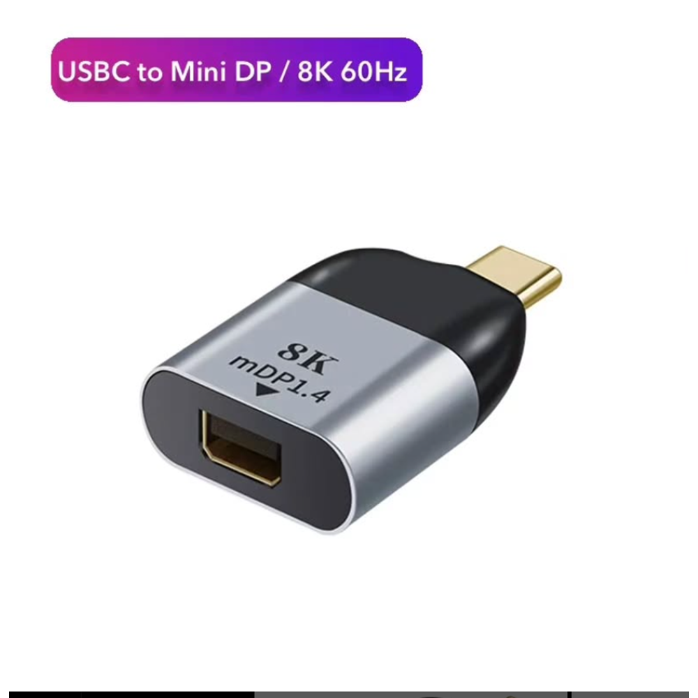 Kruxon ZR585 8K S-1720 TYPE-C MİNİ DP ÇEVİRİCİ