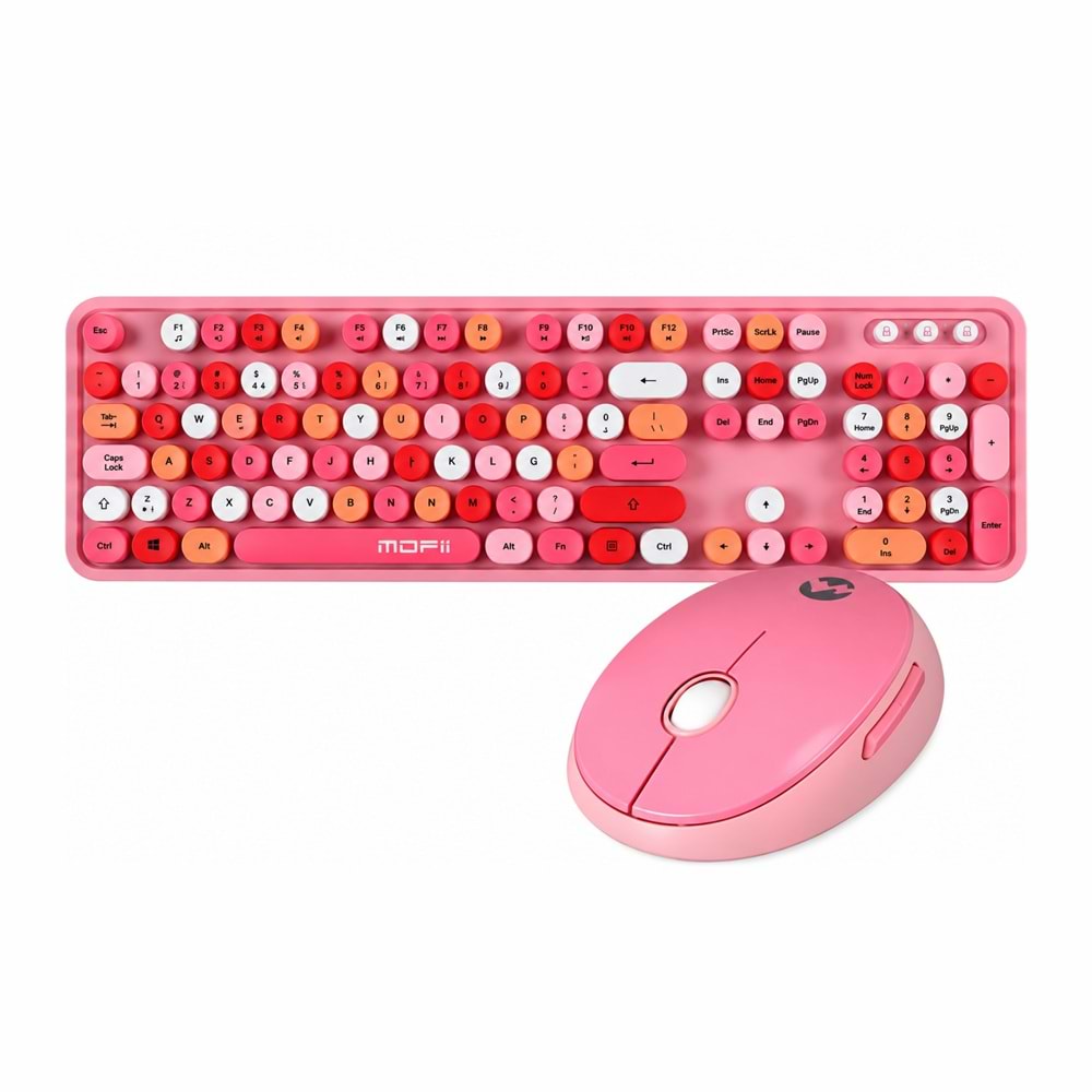 TR MOFİİ SWEET PEMBE KLAVYE MOUSE SET
