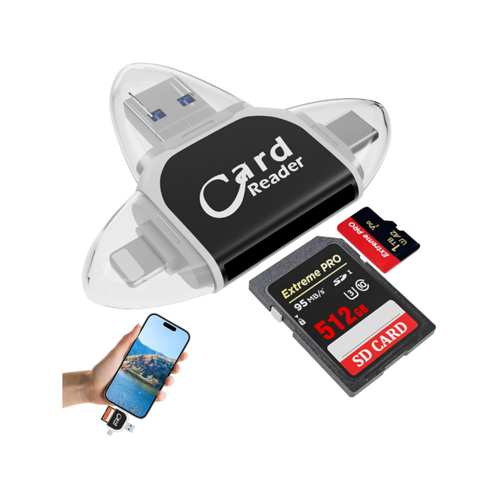 Kruxon ZR670 CARD READER 4 İN 1 OTG