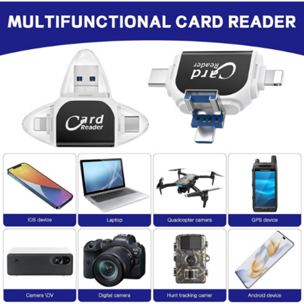 Kruxon ZR670 CARD READER 4 İN 1 OTG