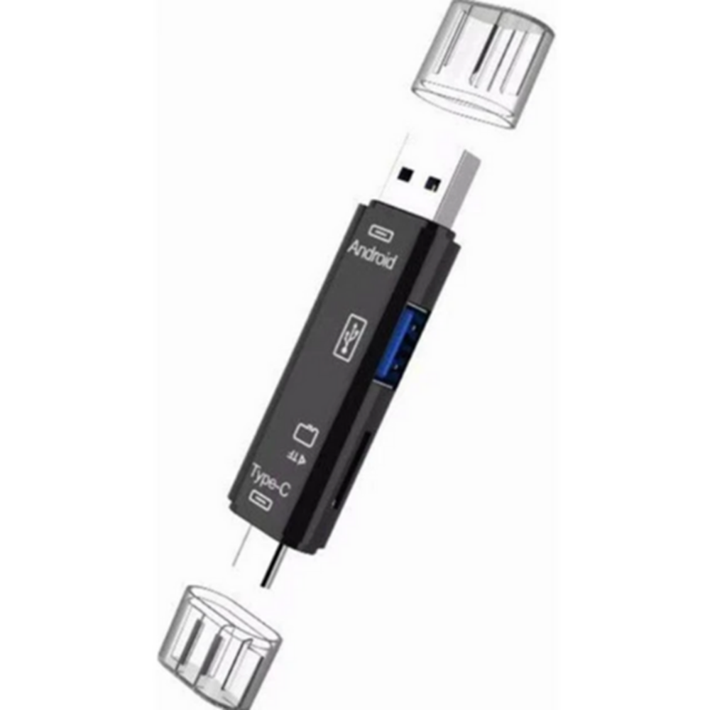 Kruxon ZR824 TYPE-C 3 İN 1 OTG SMART CARD READER