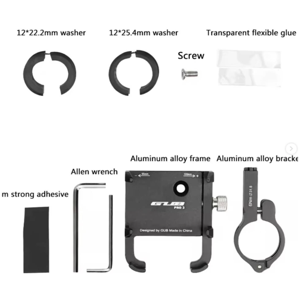 Kruxon ZR GUB PRO 3 DC MOTOSİKLET TELEFON TUTUCU