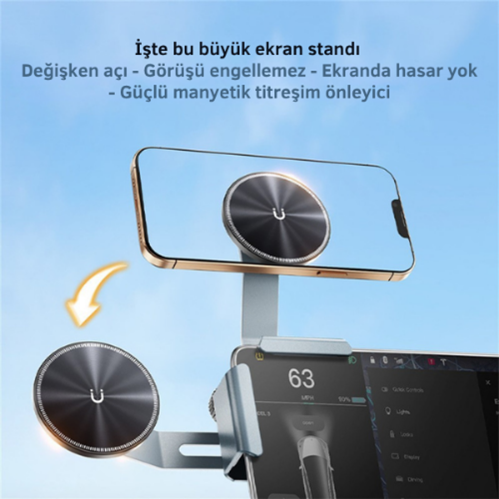 Kruxon ZR958 T-633 TESLA MODEL TELEFON TUTUCU