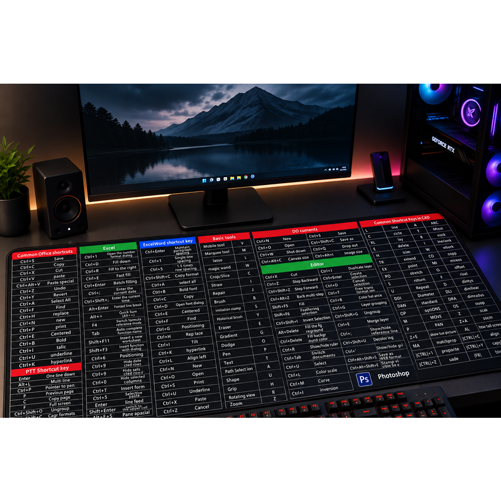 Kruxon ZR997 PC KISAYOLLAR MOUSE PAD 90X40