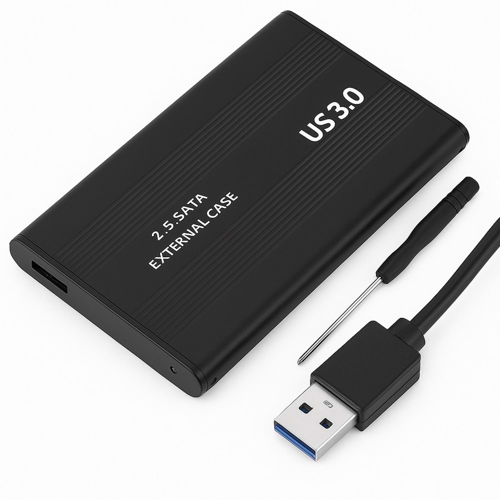 Kruxon ZR1075 SİYAH HDD CASE METAL