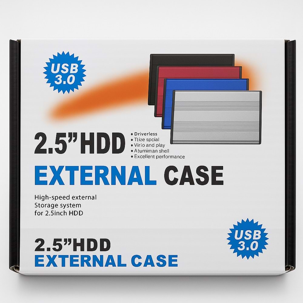Kruxon ZR1075 MAVİ HDD CASE METAL