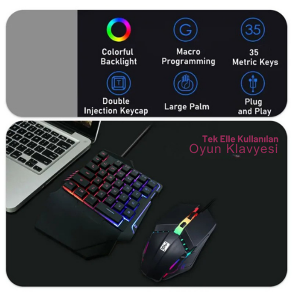 Kruxon ZR1135 G506 KLAVYE MOUSE SET