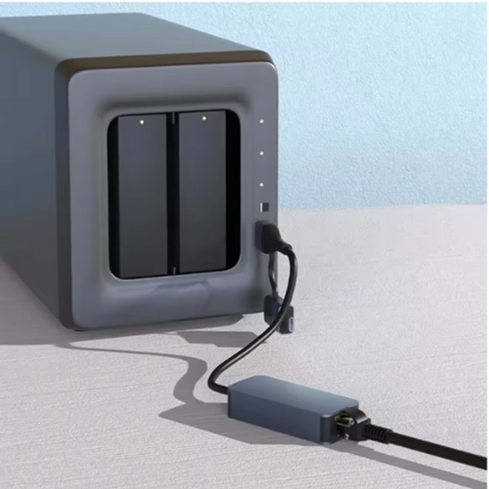 Kruxon ZR1144 USB/TYPE C 2.5G ETHERNET ÇEVİRİCİ