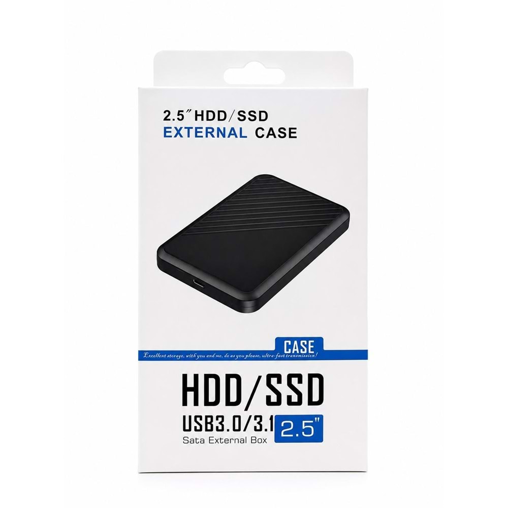 Kruxon ZR1147 SİYAH HDD CASE 3,1 TYPE-C