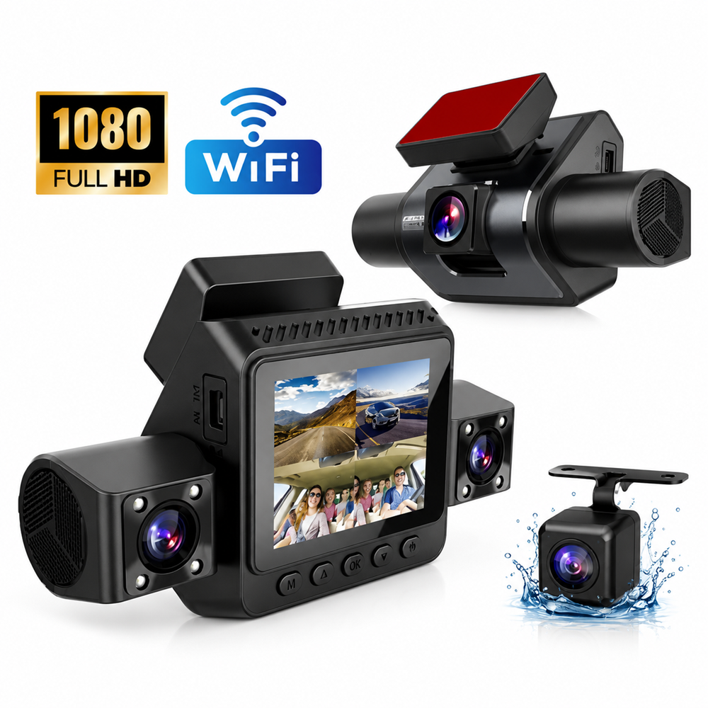 ZR1154 Kruxon 4 CHANNELS DASH 1080P ARAÇ KAMERASI