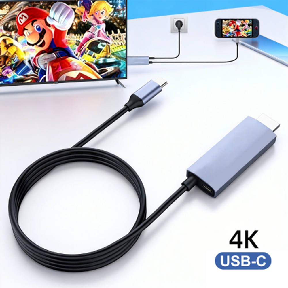 ZR1160 Kruxon FOR SWITCH2 USB-C TO HDTV PD KABLO 4K 60Hz