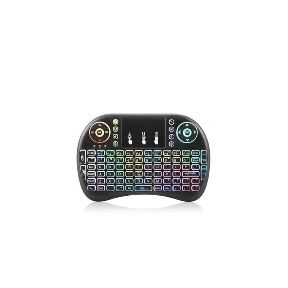ZR1315 MİNİ KEYBOARD BT+WİRELESSLI TV KLAVYESİ IŞIKLI
