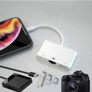 Kruxon ZR461 NK107 LİGHTNİNG ÇOKLU ETHERNET ADAPTÖR