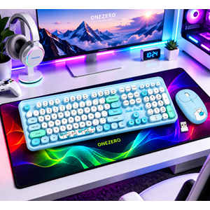 MOFİİ ZR513/M SWEET MAVİ KLAVYE MOUSE SET