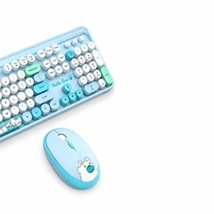 MOFİİ ZR513/M SWEET MAVİ KLAVYE MOUSE SET