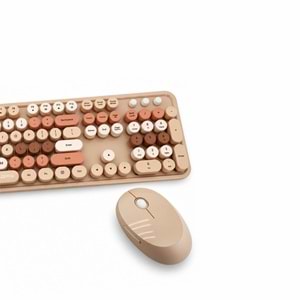 MOFİİ KAHVERENGİ SWEET DM COMBO KLAVYE MOUSE SET