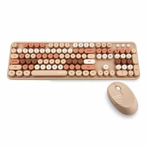 MOFİİ KAHVERENGİ SWEET DM COMBO KLAVYE MOUSE SET