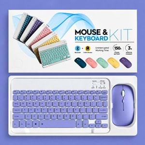 Kruxon ZR20KM MOR KABLOSUZ KLAVYE MOUSE SET