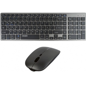 Kruxon ZR701 835 MAC MODEL WİRELESS KLAVYE MOUSE SET FÜME