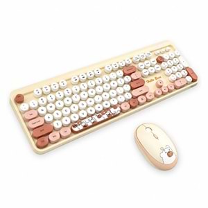 Kruxon HELLO BEAR SÜTLÜ ÇAY KLAVYE MOUSE SET