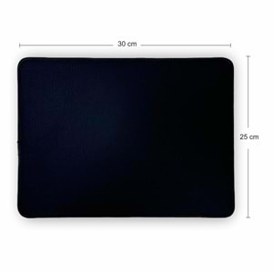 Kruxon ZR635 SİYAH MOUSE PAD 25X30