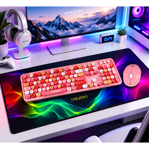 TR MOFİİ SWEET PEMBE KLAVYE MOUSE SET