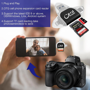 Kruxon ZR670 CARD READER 4 İN 1 OTG