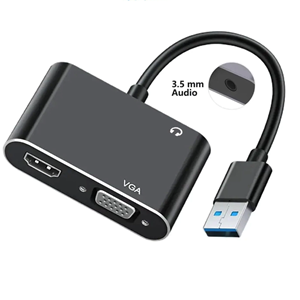 Kruxon ZR702 USB HDMI+VGA+AUX ÇEVİRİCİ