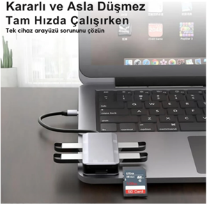 Kruxon ZR785 6 İN 1 NK-3049H USB-C MULTİ-FUNCTİON ÇEVİRİCİ