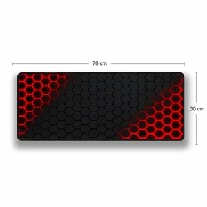 Kruxon ZR994 KIRMIZI PETEK DESEN MOUSE PAD 70X30