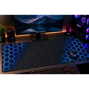 Kruxon ZR998 MAVİ PETEK DESEN MOUSE PAD 90X40