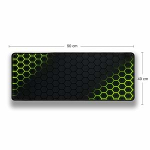 Kruxon ZR1000 YEŞİL PETEK DESEN MOUSE PAD 90X40