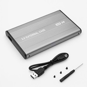 Kruxon ZR1075 GÜMÜŞ HDD CASE METAL