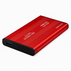 Kruxon ZR1075 KIRMIZI HDD CASE METAL