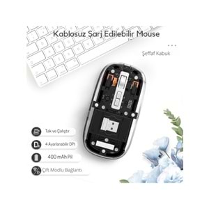 Kruxon ZR1133 SİYAH 501 BT+ WİRELESS MOUSE