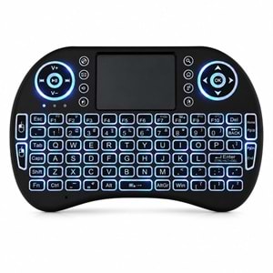 ZR1315 MİNİ KEYBOARD BT+WİRELESSLI TV KLAVYESİ IŞIKLI
