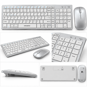 Kruxon ZR701 835 MAC MODEL WİRELESS KLAVYE MOUSE SET SİLVER