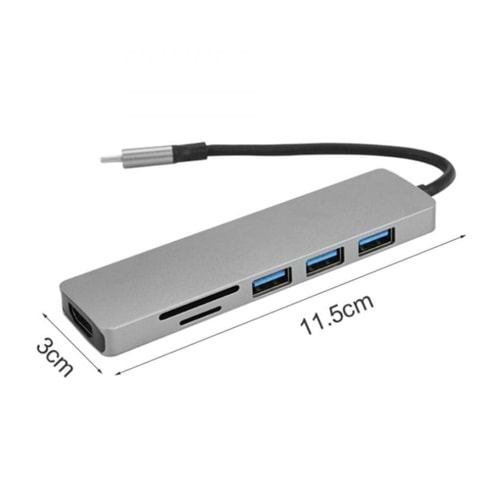 Kruxon ZR 471 ADS302/C TYPE-C USB HUB