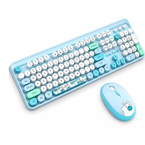 Kruxon ZR20KM MOR KABLOSUZ KLAVYE MOUSE SET