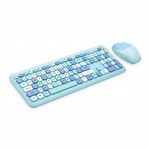 Kruxon ZR701 835 MAC MODEL WİRELESS KLAVYE MOUSE SET FÜME