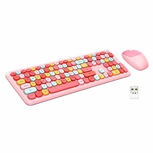 Kruxon ZR20KM MOR KABLOSUZ KLAVYE MOUSE SET