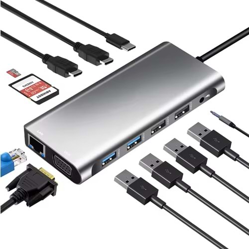 Kruxon ZR 471 ADS302/C TYPE-C USB HUB