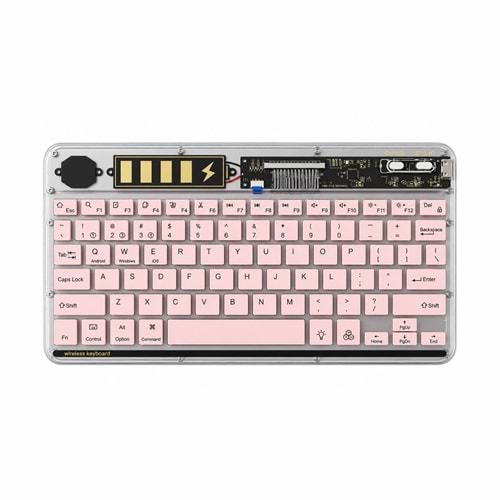 Kruxon ZR20KM BEYAZ KABLOSUZ KLAVYE MOUSE SET
